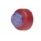 Cranford Controls VXB2-DB-RB/BL 2 LED Beacon 24v - Red Body - Blue Lens - Deep Base
